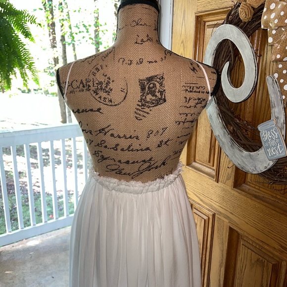 White Crochet Maxi Dress - Picture 5 of 6